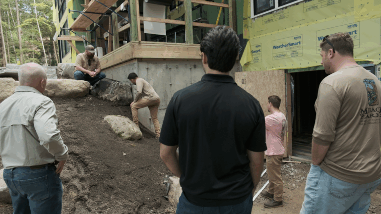 Landscape maintenance on site