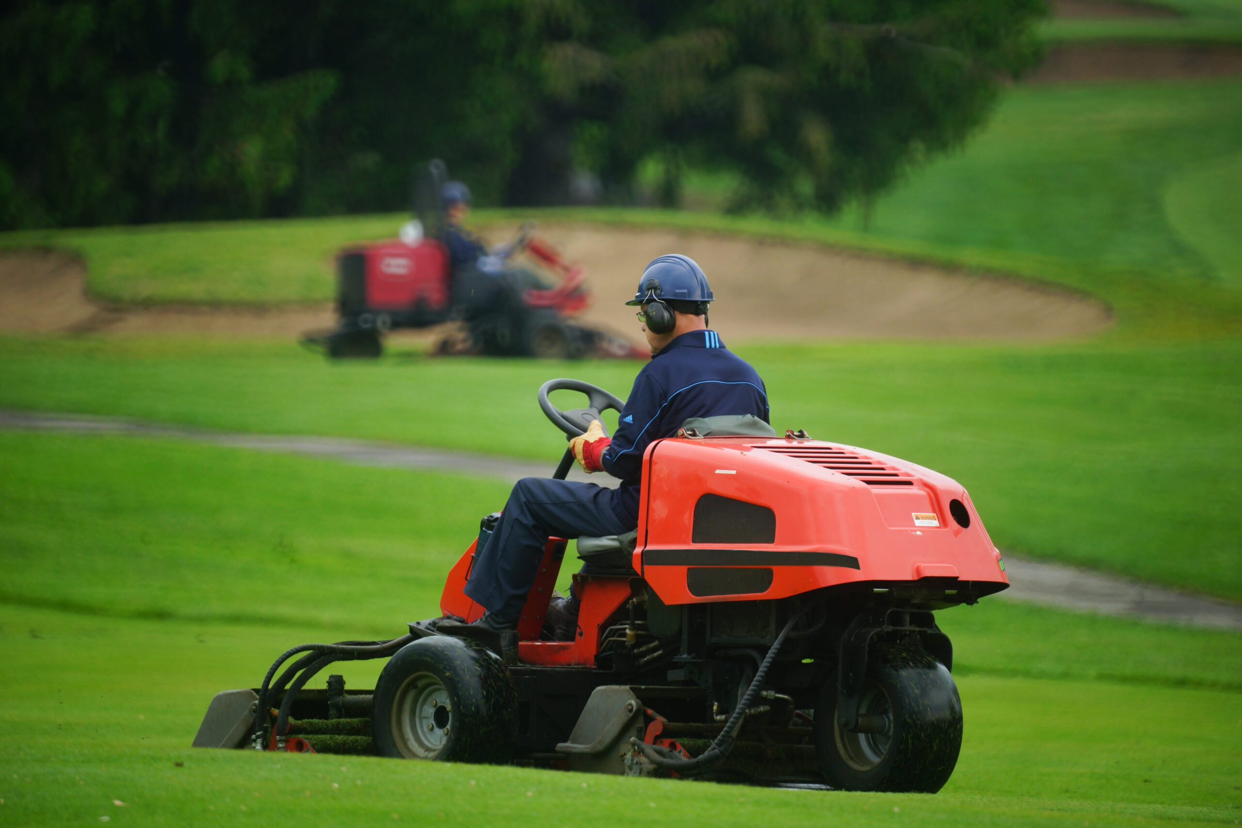 Golf course ride on mower training
