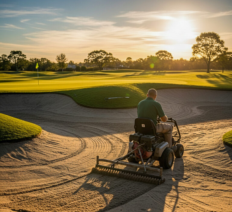 Powered trap rake training