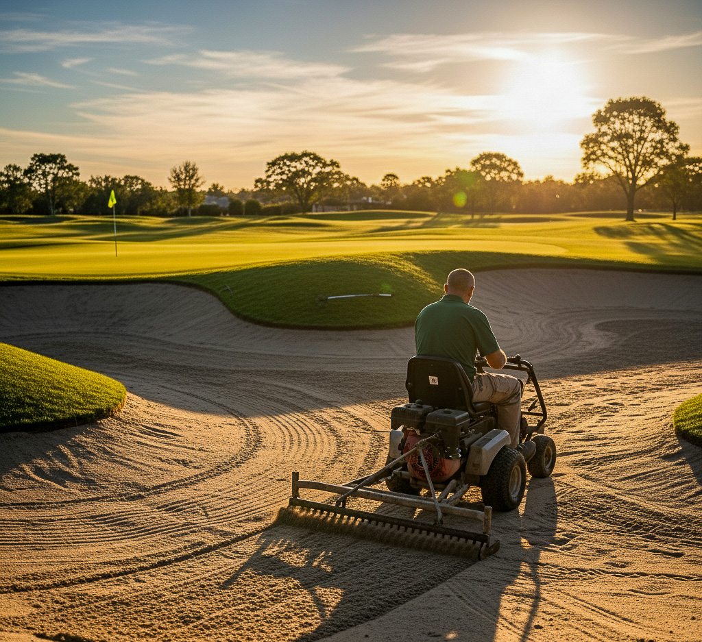 Powered trap rake training