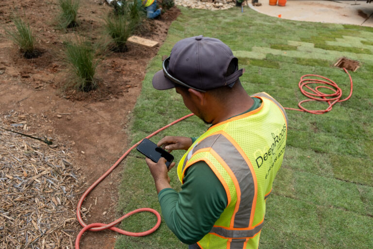 Landscaping crew management app