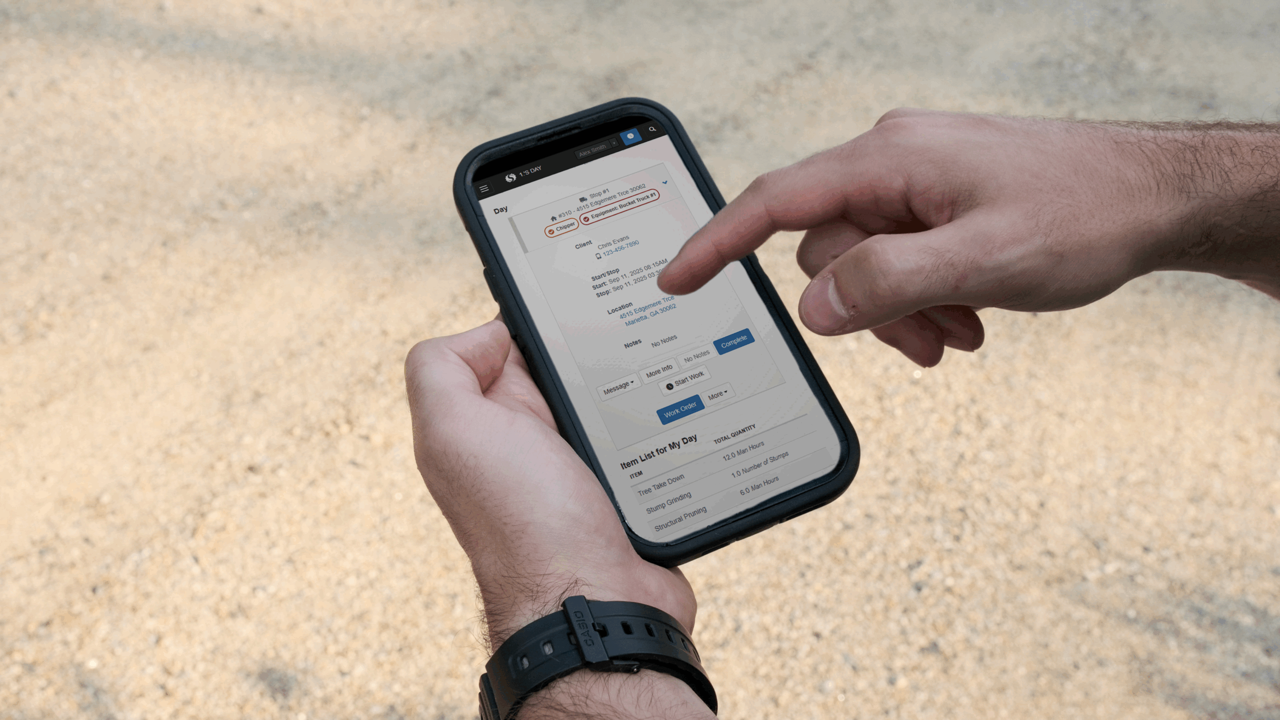 SingleOps crew work orders