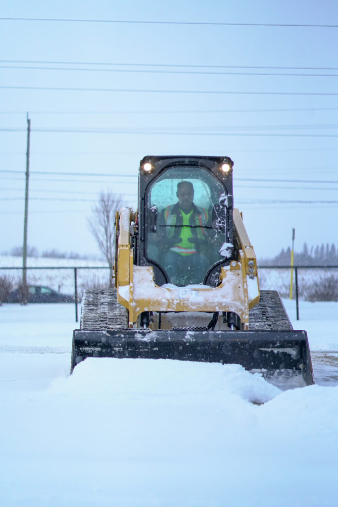 Snow Plow Worker